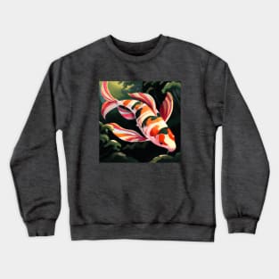 Candy Striped Koi Fish Crewneck Sweatshirt